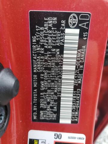 2018 TOYOTA COROLLA L - 2T1BURHE3JC021725