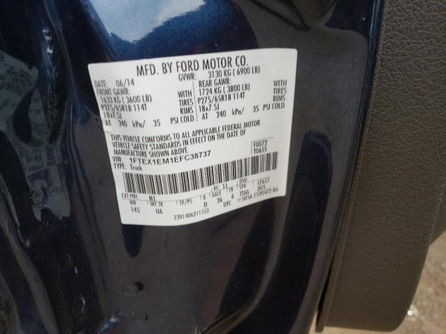 VIN 1FTEX1EM1EFC38737 2014 Ford F-150, Super Cab no.12