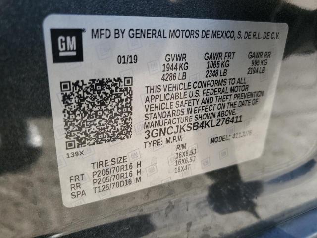 2019 CHEVROLET TRAX LS - 3GNCJKSB4KL276411