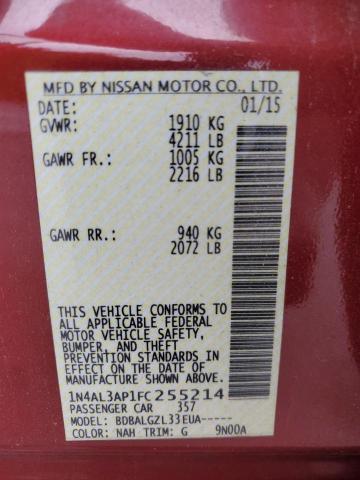 2015 NISSAN ALTIMA 2.5 - 1N4AL3AP1FC255214
