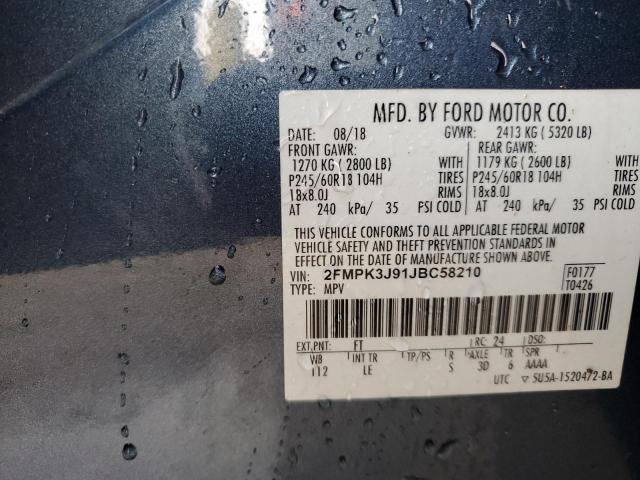 2018 FORD EDGE SEL - 2FMPK3J91JBC58210