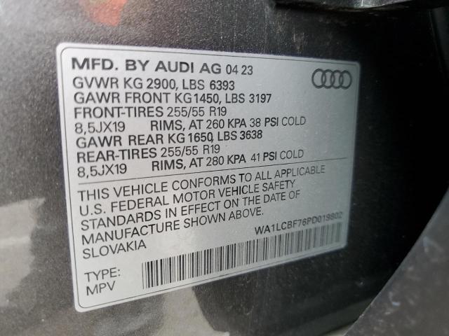 VIN WA1LCBF76PD019802 2023 Audi Q7, Premium Plus no.14