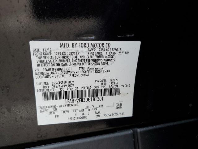 VIN 1FAHP2F83DG181301 2013 FORD TAURUS no.13