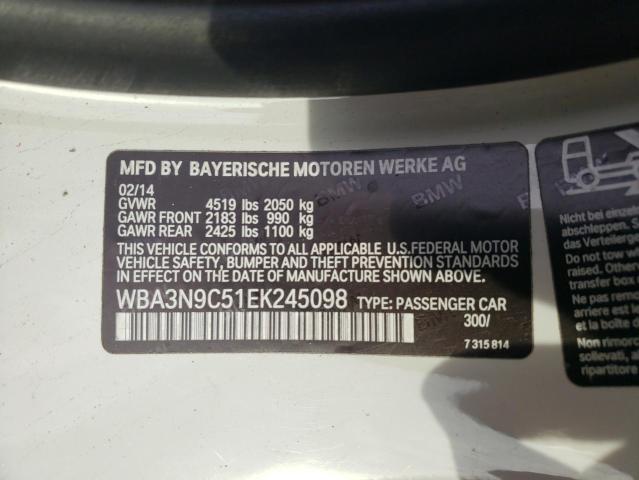 VIN WBA3N9C51EK245098 2014 BMW 4 SERIES no.12