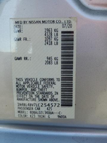 2020 NISSAN ALTIMA S - 1N4BL4BV7LC254572
