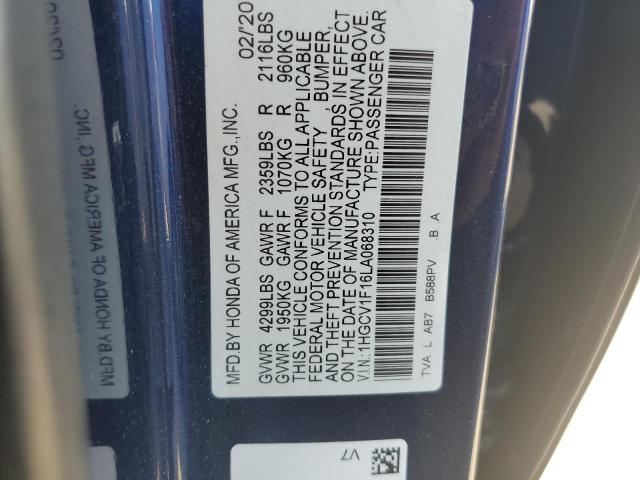2020 HONDA ACCORD LX - 1HGCV1F16LA068310
