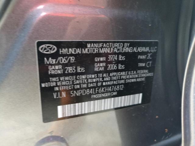 2019 HYUNDAI ELANTRA SE - 5NPD84LF6KH476812