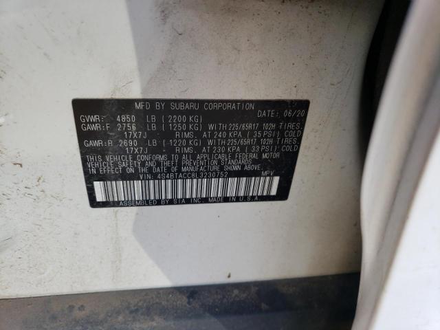 2020 SUBARU OUTBACK PR - 4S4BTACC8L3230752