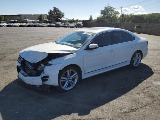 VOLKSWAGEN PASSAT SEL 2014 white  gas 1VWCT7A35EC048604 photo #1