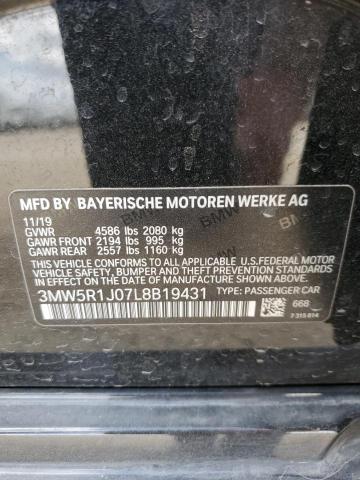2020 BMW 330I - 3MW5R1J07L8B19431