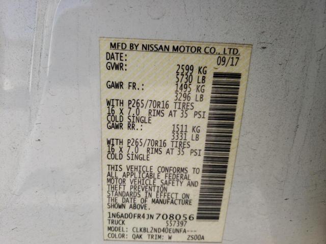 2018 NISSAN FRONTIER S - 1N6AD0FR4JN708056