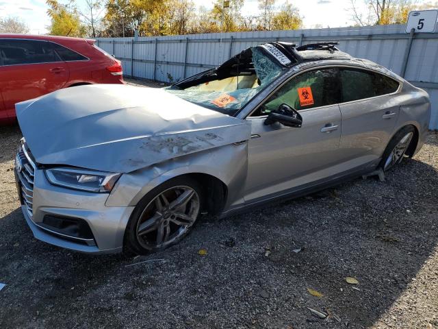 AUDI A5 PRESTIG 2018 silver  gas WAUFNCF58JA076493 photo #1