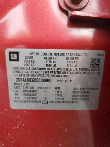 2013 GMC TERRAIN SL - 2GKALMEKXD6399983