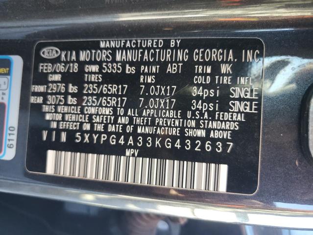 2019 KIA SORENTO L - 5XYPG4A33KG432637