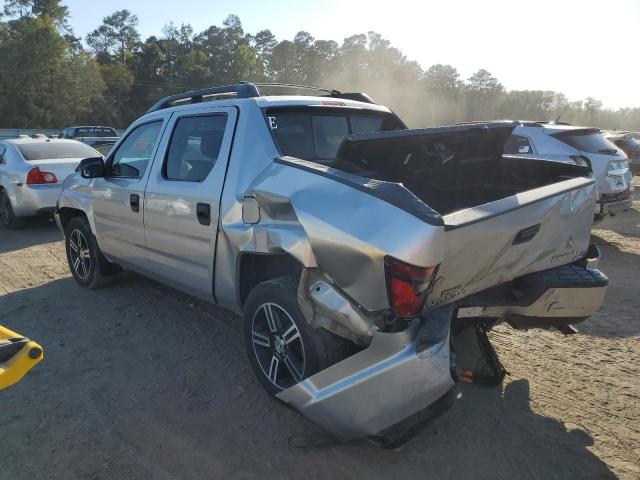 HONDA RIDGELINE 2012 silver crew pic gas 5FPYK1F77CB456114 photo #3