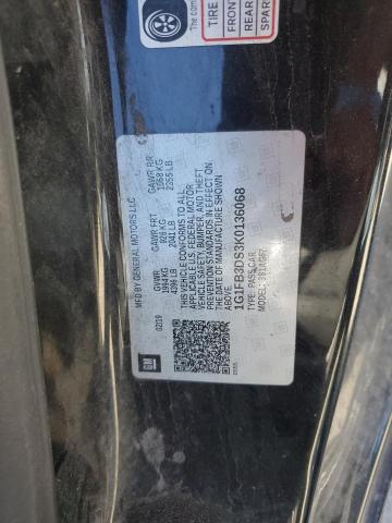 2019 CHEVROLET CAMARO LS - 1G1FB3DS3K0136068