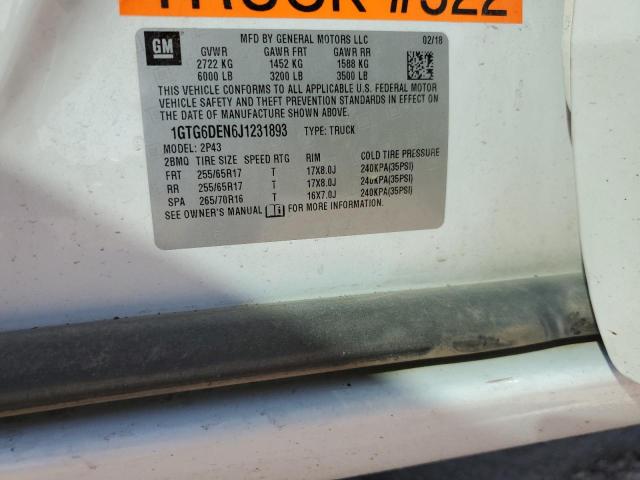 2018 GMC CANYON SLT 1GTG6DEN6J1231893