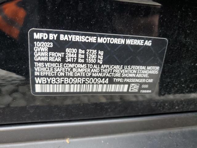 2024 BMW I4 XDRIVE WBY83FB09RFS00944