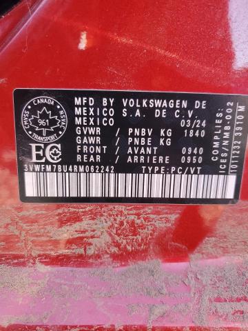 2024 VOLKSWAGEN JETTA COMF 3VWFM7BU4RM062242