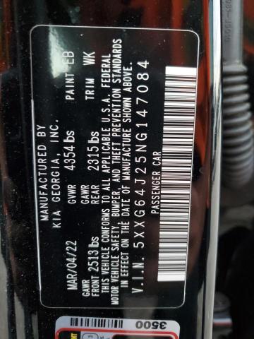 2022 KIA K5 GT LINE - 5XXG64J25NG147084