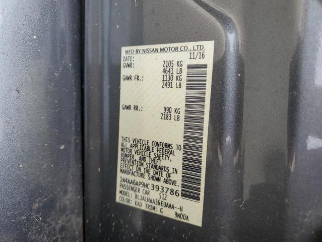 2017 NISSAN MAXIMA 3.5 - 1N4AA6AP9HC393786