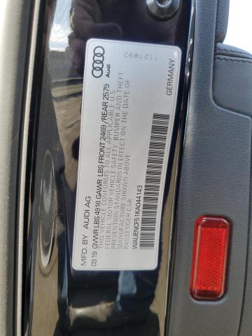 2019 AUDI A5 PREMIUM - WAUENCF51KA044143