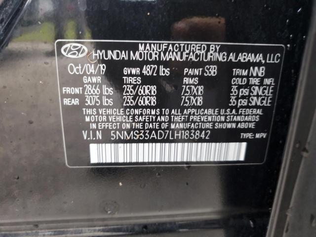2020 HYUNDAI SANTA FE S - 5NMS33AD7LH183842