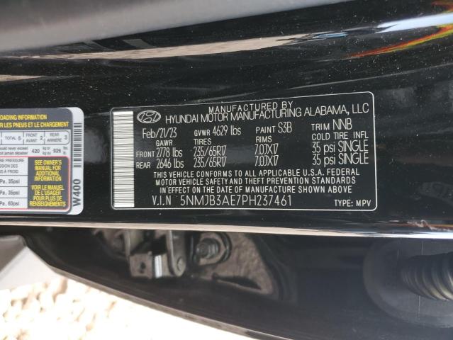 VIN 5NMJB3AE7PH237461 2023 Hyundai Tucson, Sel no.12