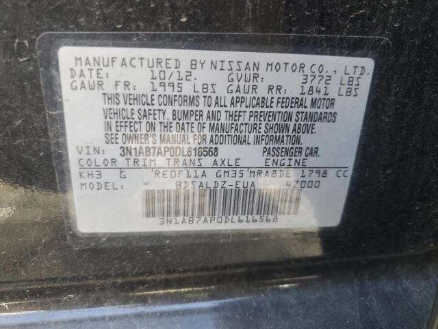 VIN 3N1AB7AP0DL616568 2013 Nissan Sentra, S no.12