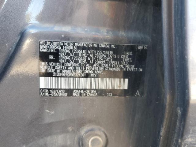 2015 TOYOTA RAV4 LIMIT - 2T3DFREV3FW232430
