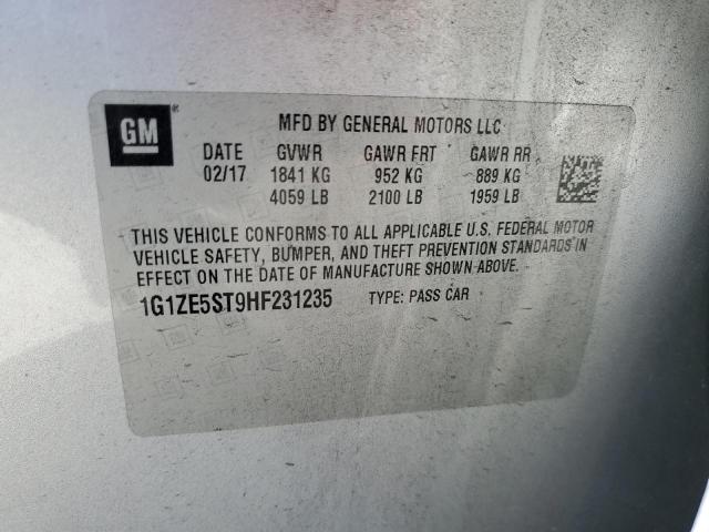 2017 CHEVROLET MALIBU LT - 1G1ZE5ST9HF231235