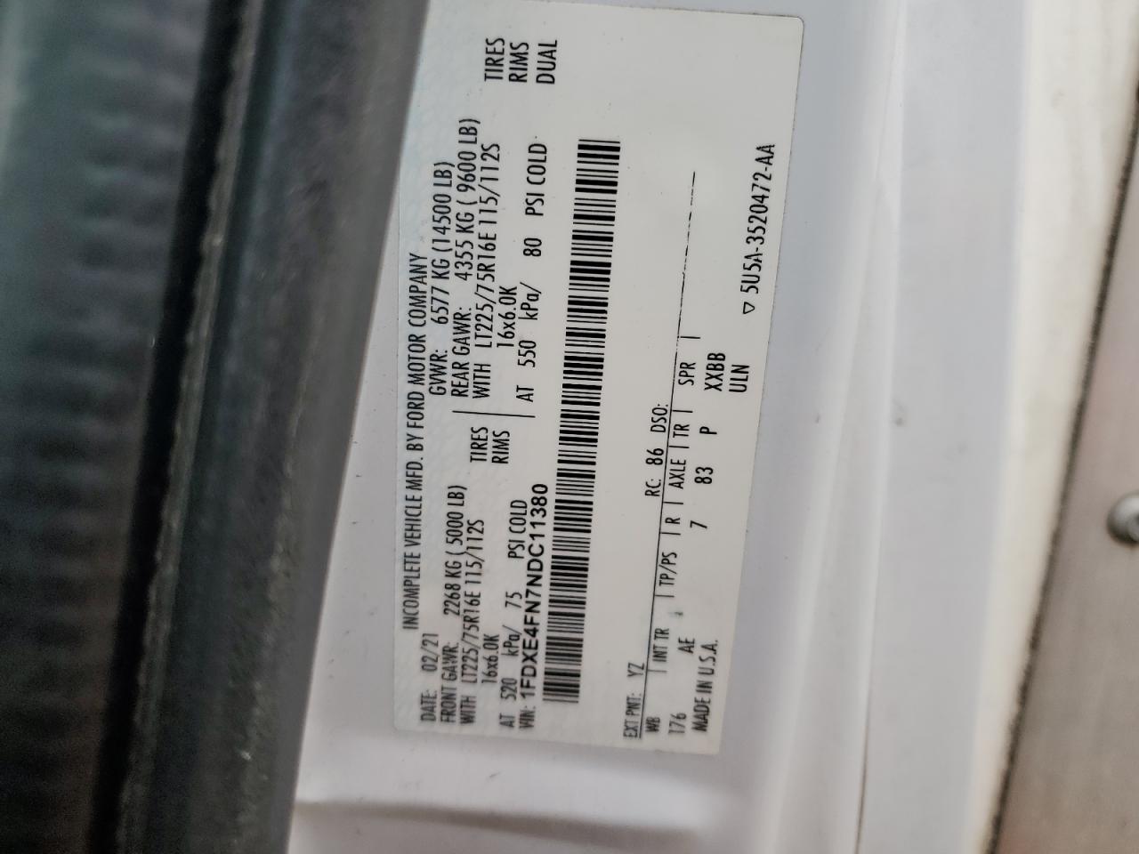 Lot #3145561705 2022 FORD ECONOLINE