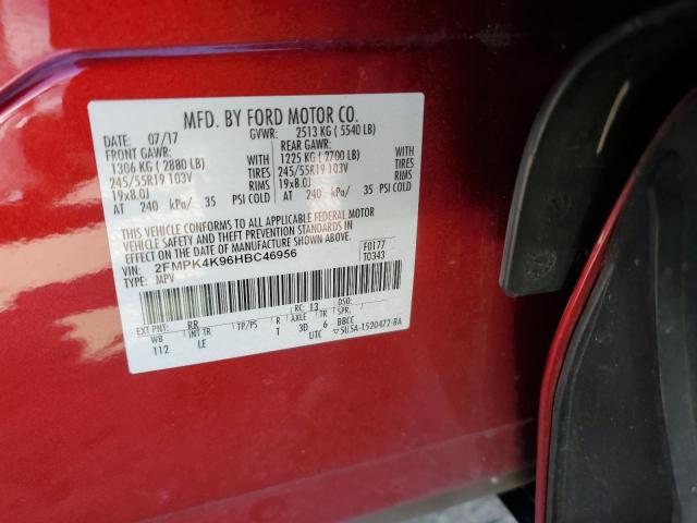 2017 FORD EDGE TITAN - 2FMPK4K96HBC46956