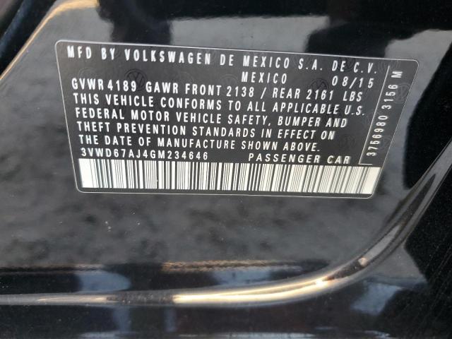 2016 VOLKSWAGEN JETTA SE - 3VWD67AJ4GM234646