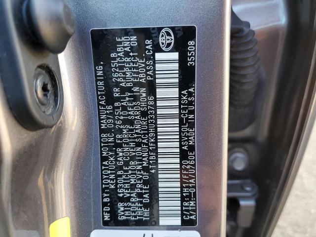 2017 TOYOTA CAMRY LE - 4T1BF1FK9HU333786