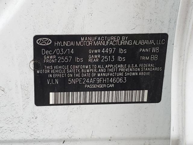 2015 HYUNDAI SONATA SE - 5NPE24AF9FH146063