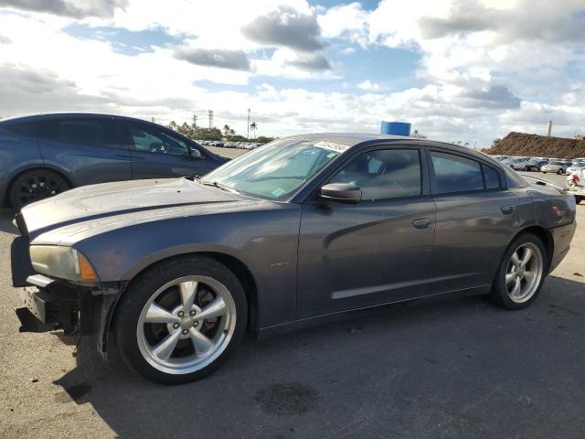 DODGE CHARGER R/ 2013 gray  gas 2C3CDXCT9DH595937 photo #1