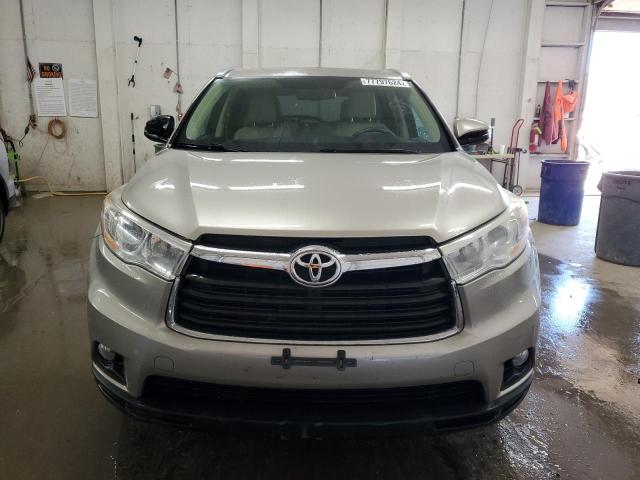 VIN 5TDJKRFH6ES037588 2014 Toyota Highlander, Xle no.5