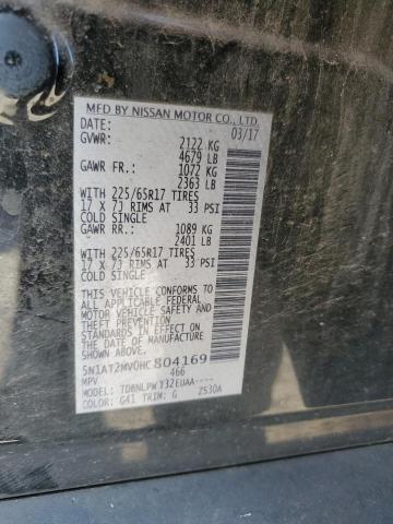 2017 NISSAN ROGUE SV - 5N1AT2MV0HC804169