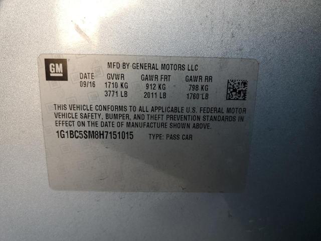 2017 CHEVROLET CRUZE LS - 1G1BC5SM8H7151015
