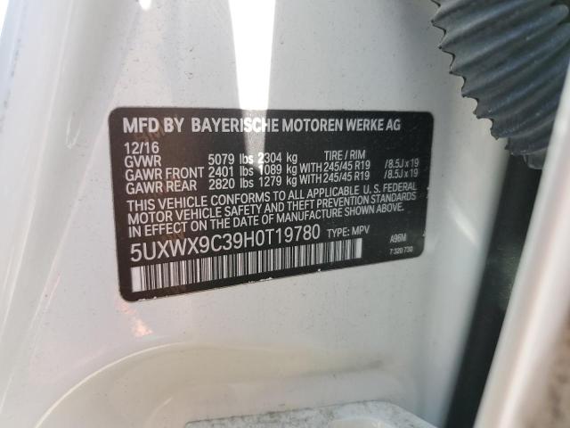 2017 BMW X3 XDRIVE2 - 5UXWX9C39H0T19780