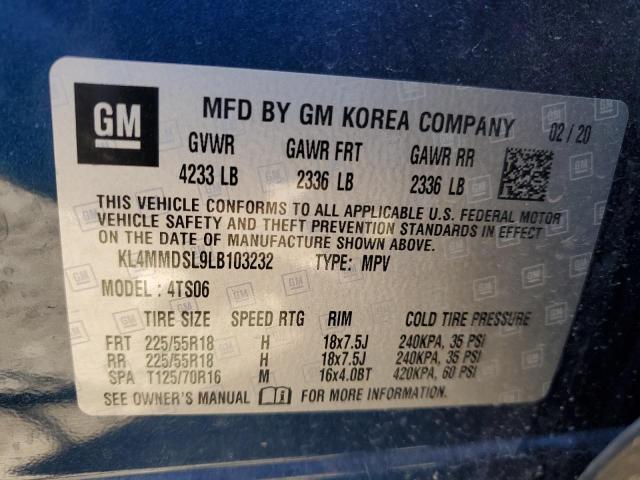 VIN KL4MMDSL9LB103232 2020 Buick Encore, Select no.14