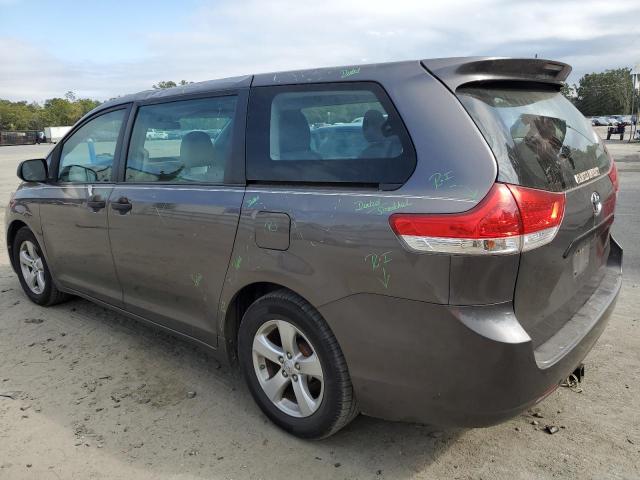 TOYOTA SIENNA 2013 gray  gas 5TDZK3DC7DS405217 photo #3