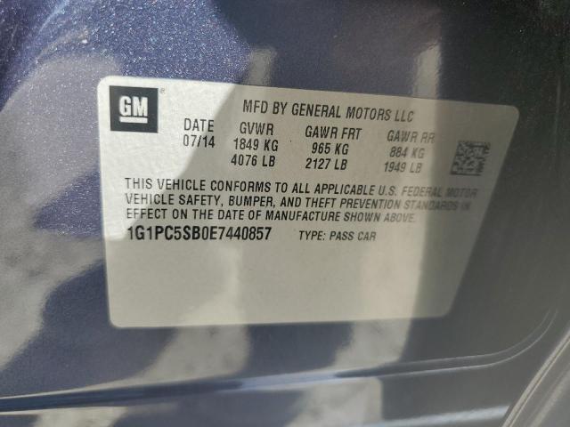 VIN 1G1PC5SB0E7440857 2014 Chevrolet Cruze, LT no.13