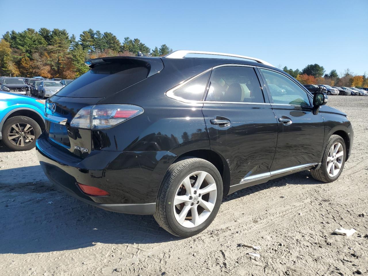 LEXUS RX 350 2012 black  gas 2T2BK1BA7CC145802 photo #4