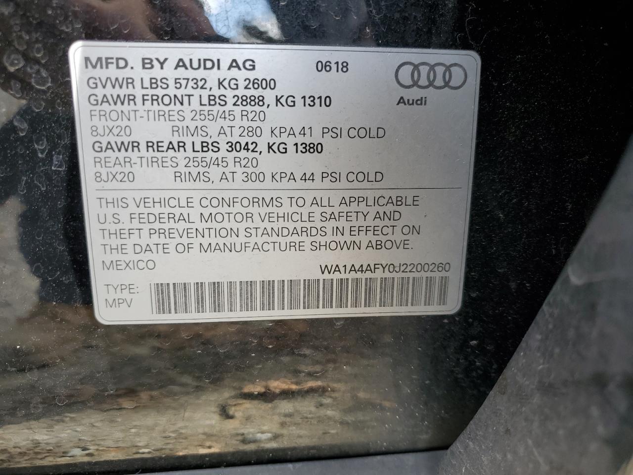 Lot #3045593663 2018 AUDI SQ5 PREMIU