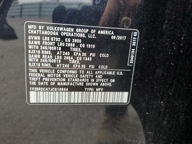 2018 VOLKSWAGEN ATLAS 1V2BR2CA7JC510844