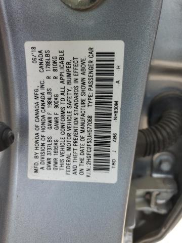 2018 HONDA CIVIC LX - 2HGFC2F53JH577068