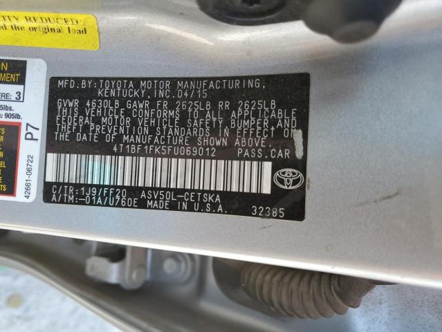 2015 TOYOTA CAMRY LE - 4T1BF1FK5FU069012