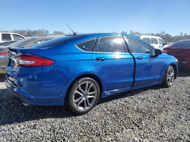 FORD FUSION SE 2017 blue  gas 3FA6P0HD7HR363555 photo #4